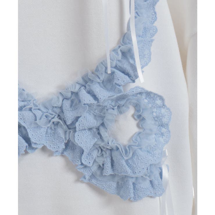 フリルハートロングトレーナー | axes femme | 詳細画像29 