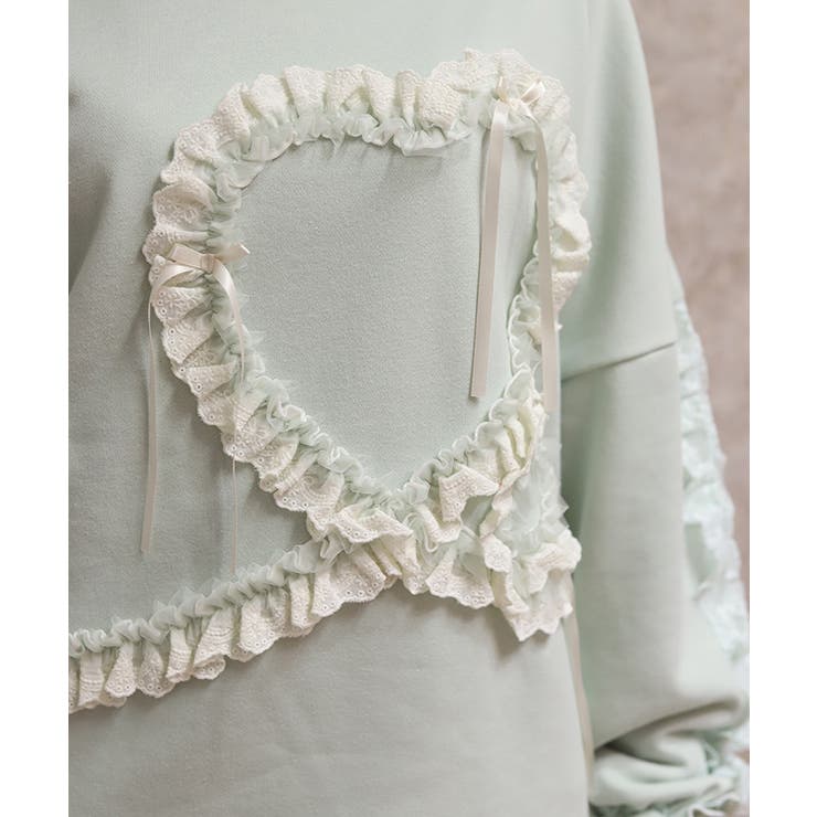 フリルハートロングトレーナー | axes femme | 詳細画像6 