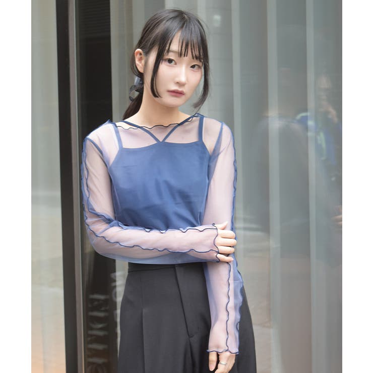 インナー付グラデシアトップス | axes femme | 詳細画像5 