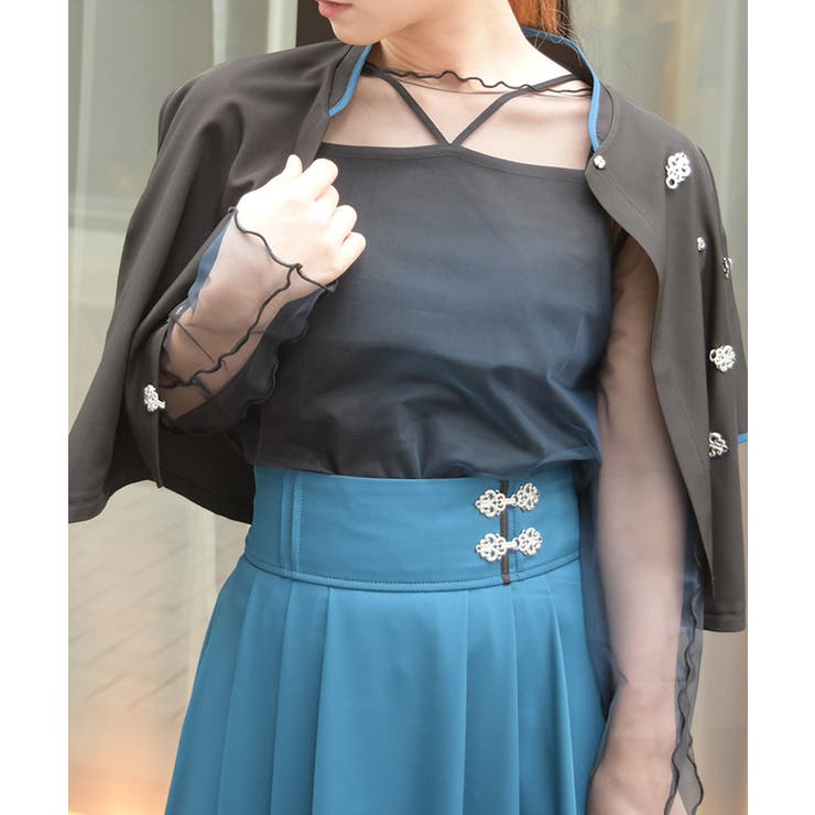 黒 | インナー付グラデシアトップス | axes femme