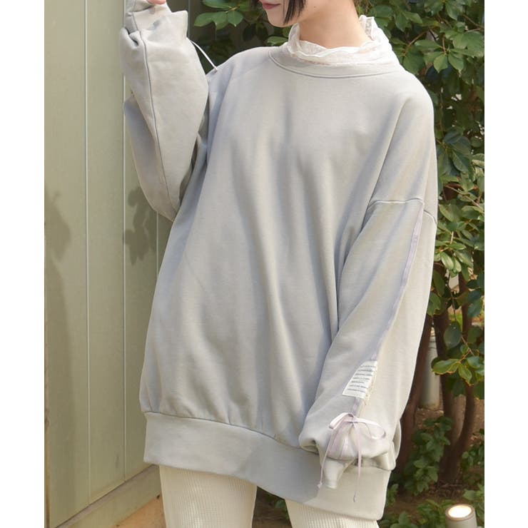 グレー | 袖ラインカットチュニック | axes femme