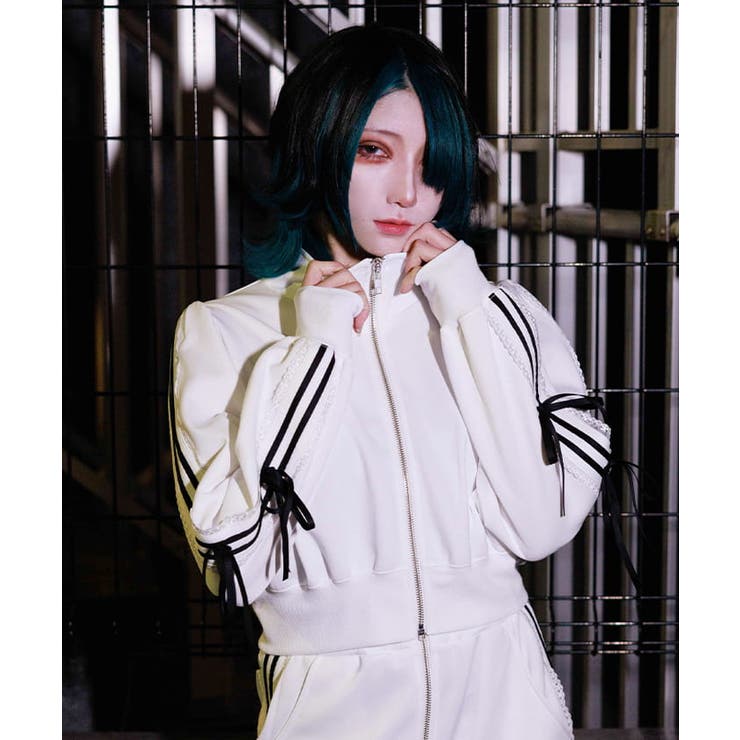 リボンライントラックジャケット[品番：IGAW0006091]｜axes