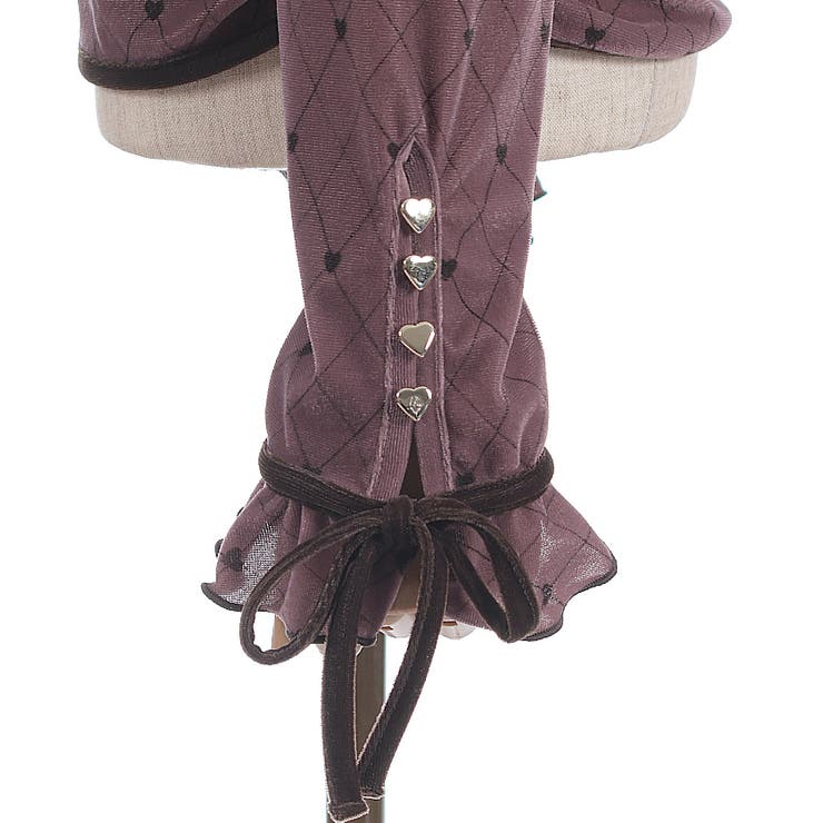 アソート柄ハート釦ベロアプルオーバー | axes femme | 詳細画像15 