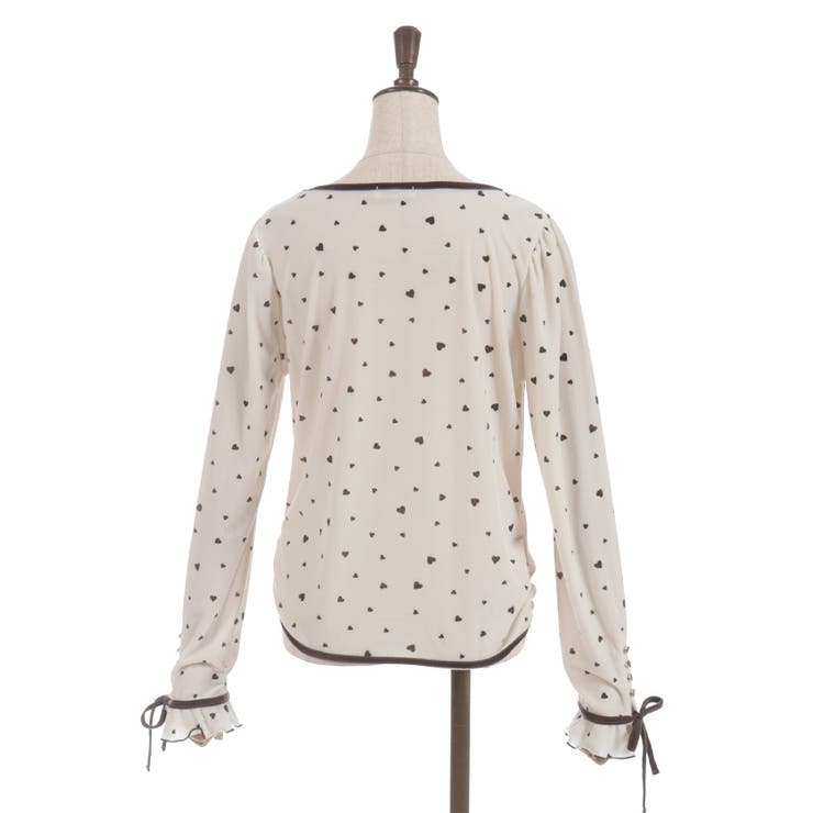 アソート柄ハート釦ベロアプルオーバー | axes femme | 詳細画像19 