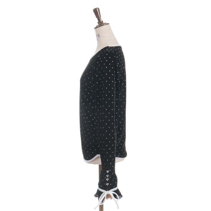 アソート柄ハート釦ベロアプルオーバー | axes femme | 詳細画像27 