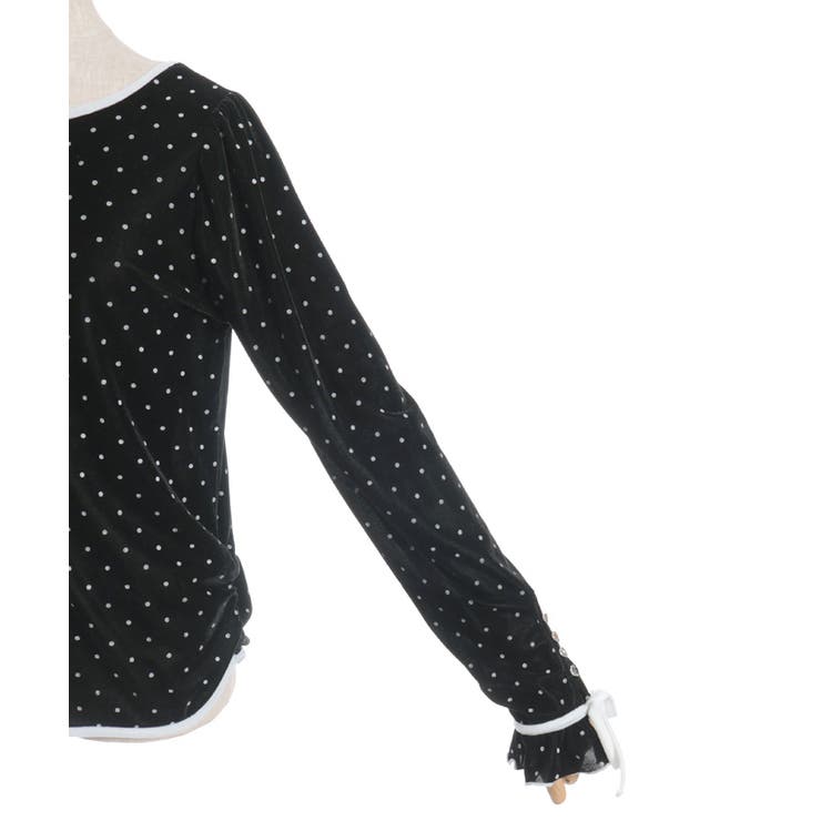 アソート柄ハート釦ベロアプルオーバー | axes femme | 詳細画像33 