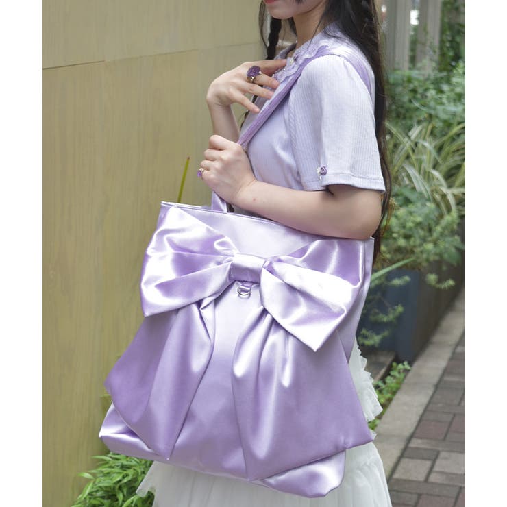 タテ型ビッグリボントート | axes femme | 詳細画像1 