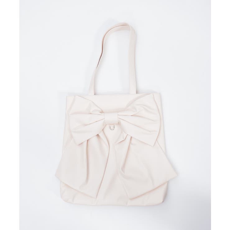 タテ型ビッグリボン合皮トート | axes femme | 詳細画像10 