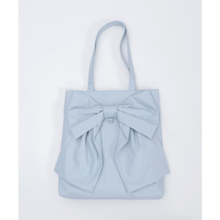 タテ型ビッグリボン合皮トート | axes femme | 詳細画像18 