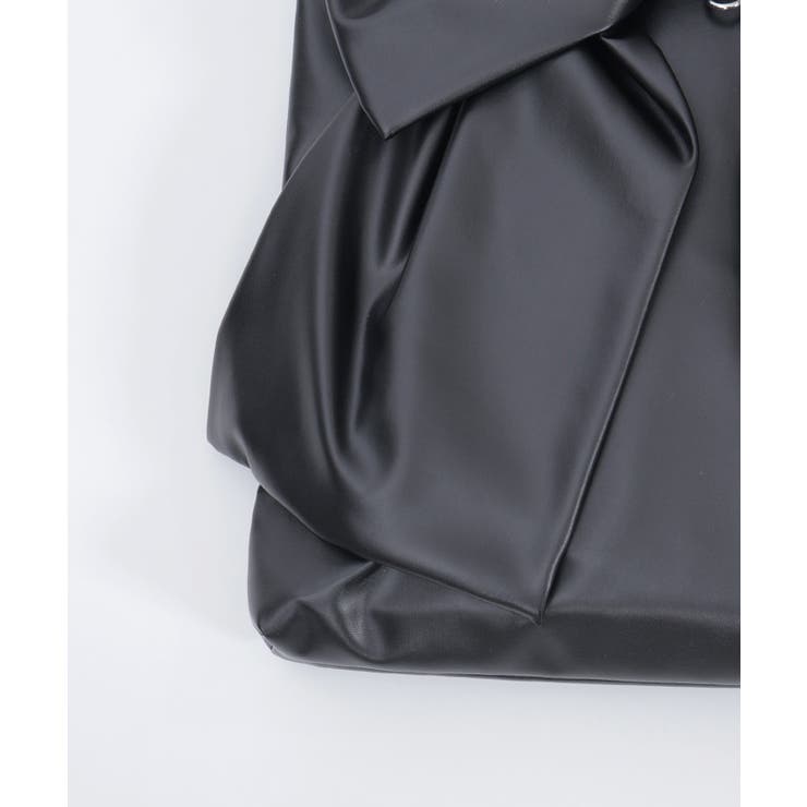 タテ型ビッグリボン合皮トート | axes femme | 詳細画像25 