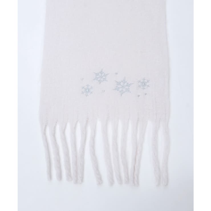 雪の結晶刺繍ストール | axes femme | 詳細画像11 