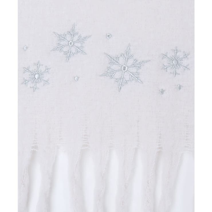 雪の結晶刺繍ストール | axes femme | 詳細画像12 
