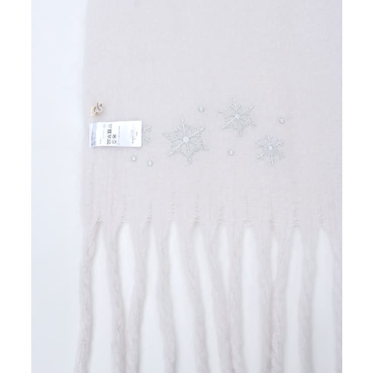 雪の結晶刺繍ストール | axes femme | 詳細画像14 