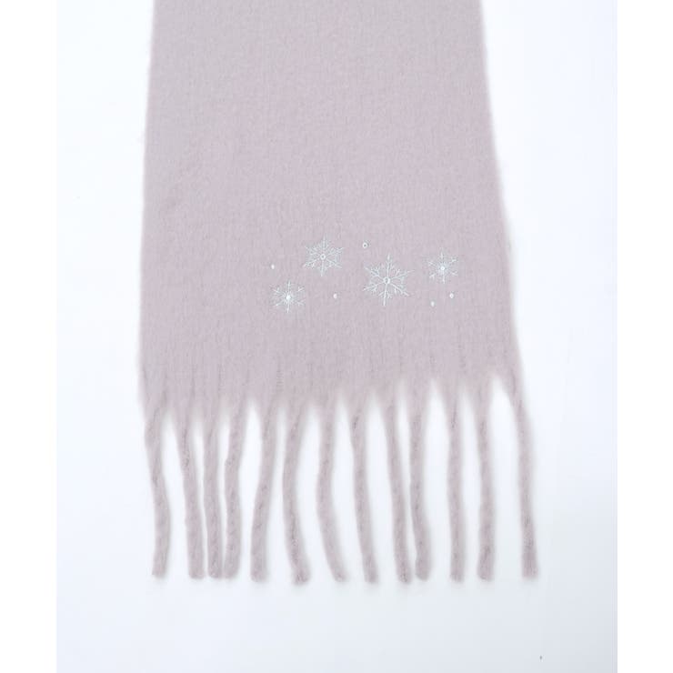 雪の結晶刺繍ストール | axes femme | 詳細画像16 