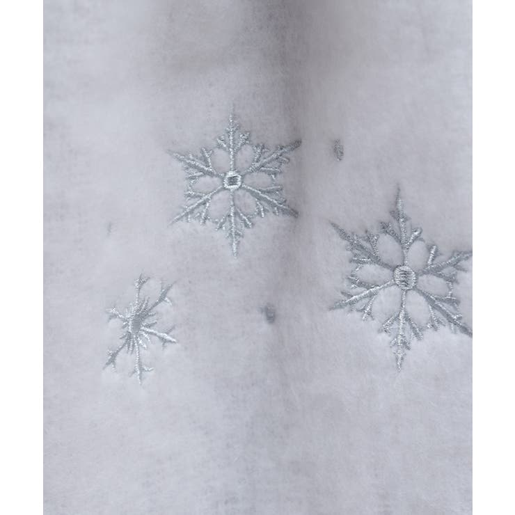 雪の結晶刺繍ストール | axes femme | 詳細画像2 