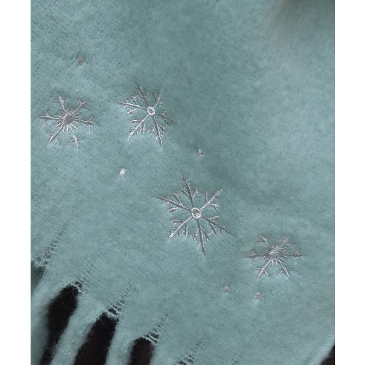 雪の結晶刺繍ストール | axes femme | 詳細画像4 