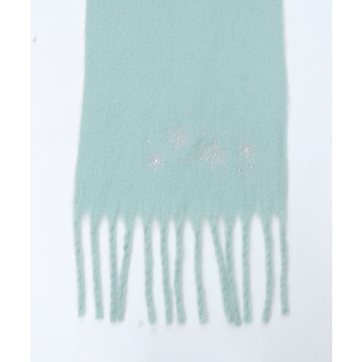 雪の結晶刺繍ストール | axes femme | 詳細画像6 