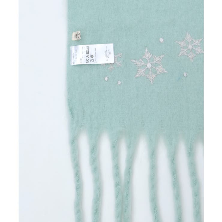 雪の結晶刺繍ストール | axes femme | 詳細画像9 