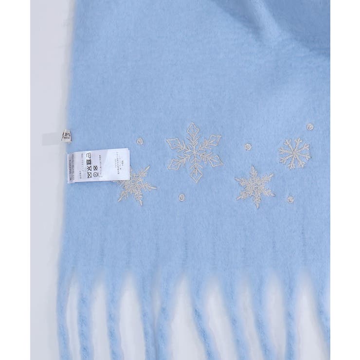 雪の結晶刺繍ストール | axes femme | 詳細画像11 