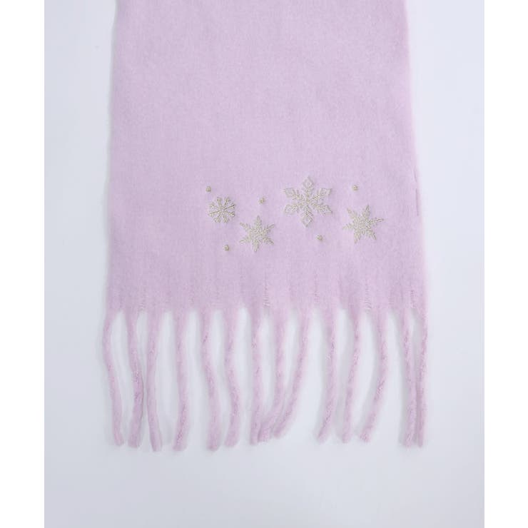 雪の結晶刺繍ストール | axes femme | 詳細画像12 