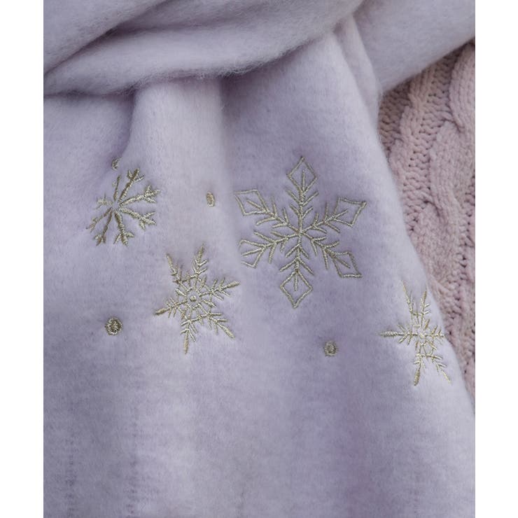 雪の結晶刺繍ストール | axes femme | 詳細画像4 