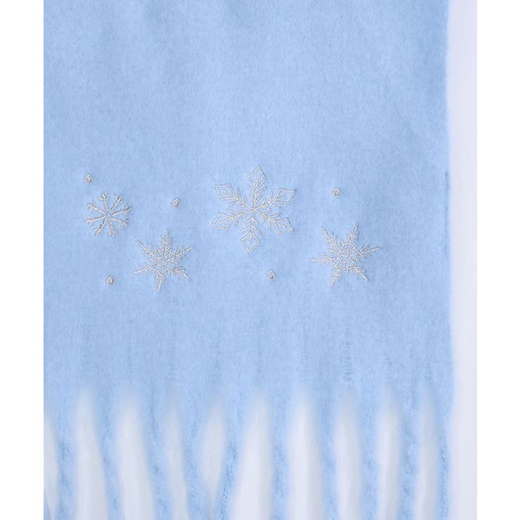 雪の結晶刺繍ストール | axes femme | 詳細画像9 