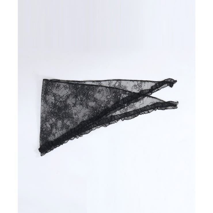 黒 | スパングルレースバブーシュカ | axes femme