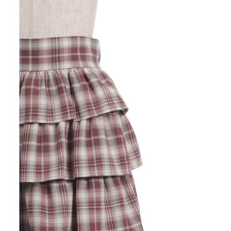チェック柄ティアードスカート | axes femme | 詳細画像10 