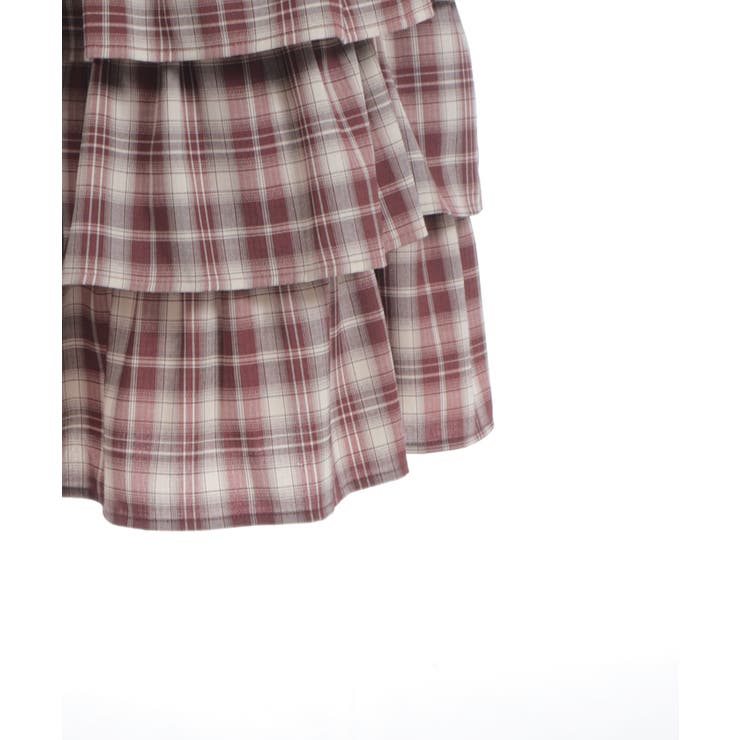 チェック柄ティアードスカート | axes femme | 詳細画像11 