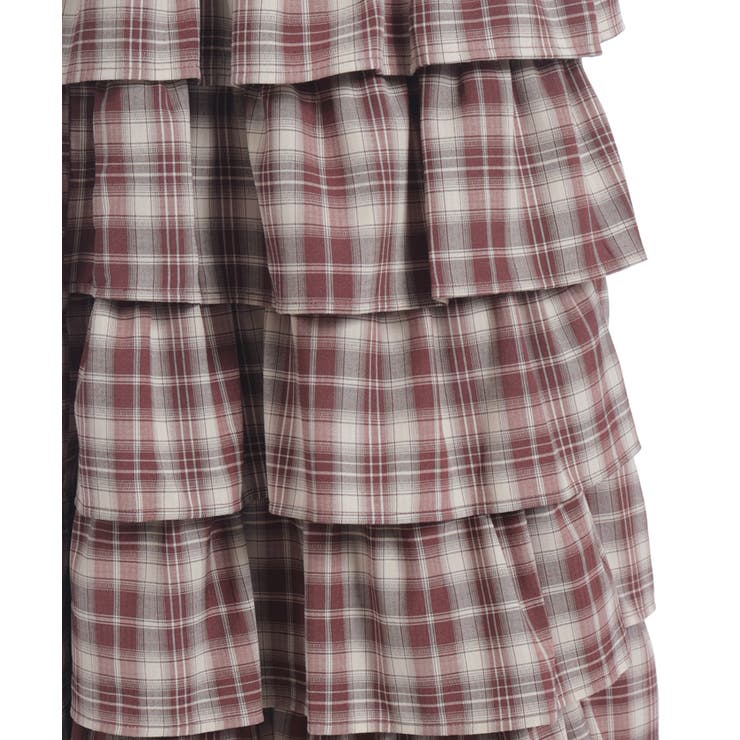 チェック柄ティアードスカート | axes femme | 詳細画像13 
