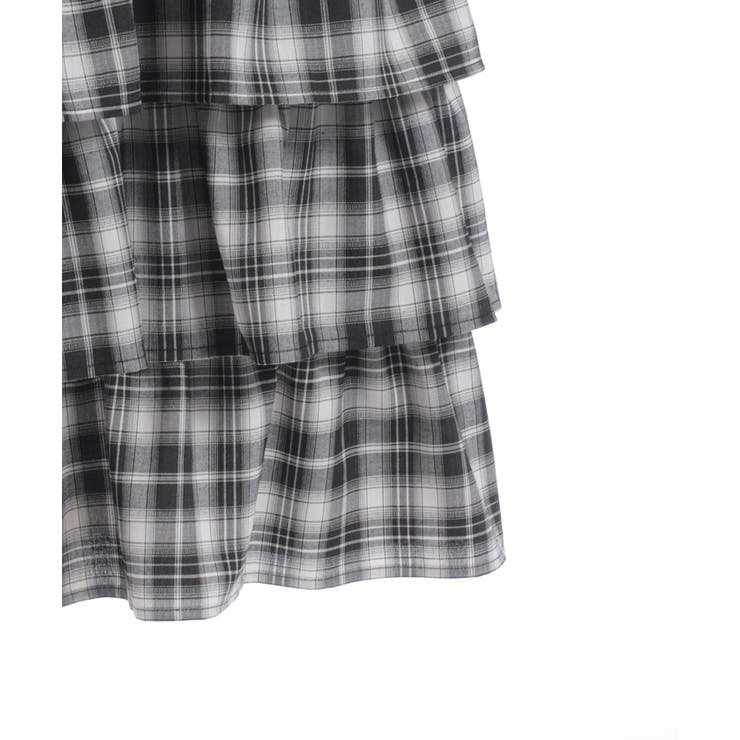 チェック柄ティアードスカート | axes femme | 詳細画像19 