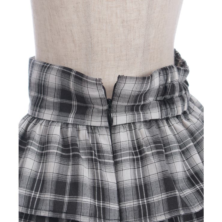 チェック柄ティアードスカート | axes femme | 詳細画像21 