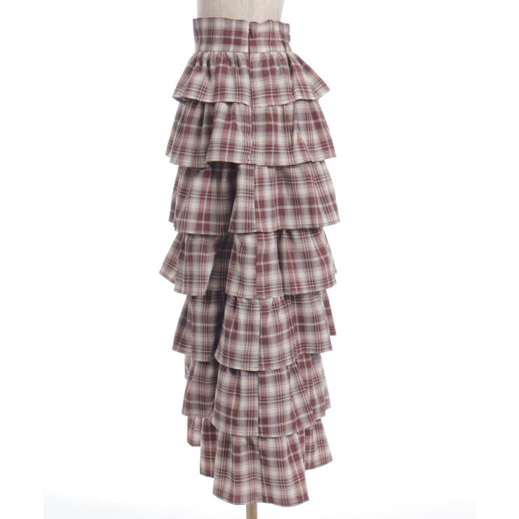 チェック柄ティアードスカート | axes femme | 詳細画像8 