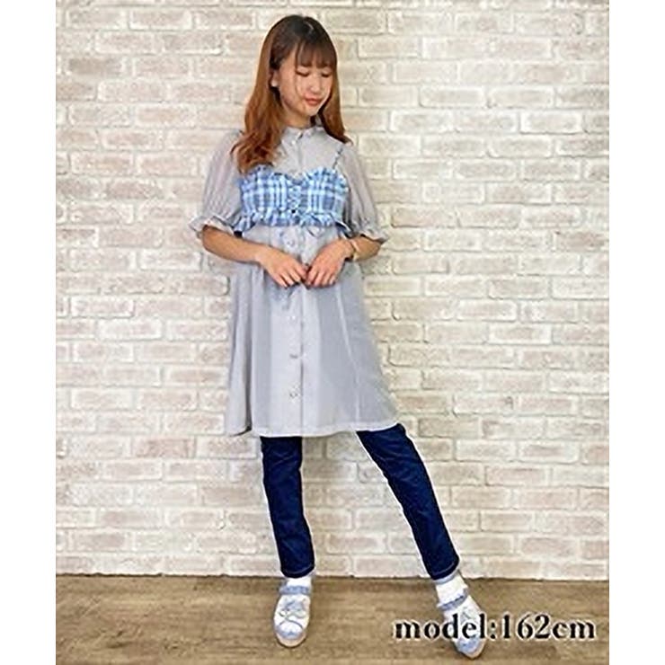 ビスチェ付シャツチュニック[品番：IGAW0000038]｜axes femme 