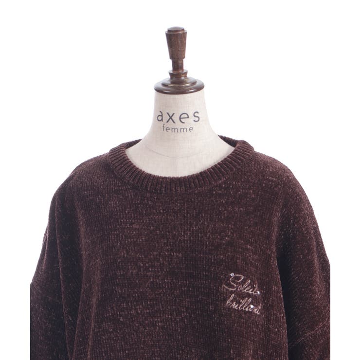 モールヤーンニットチュニック | axes femme | 詳細画像19 