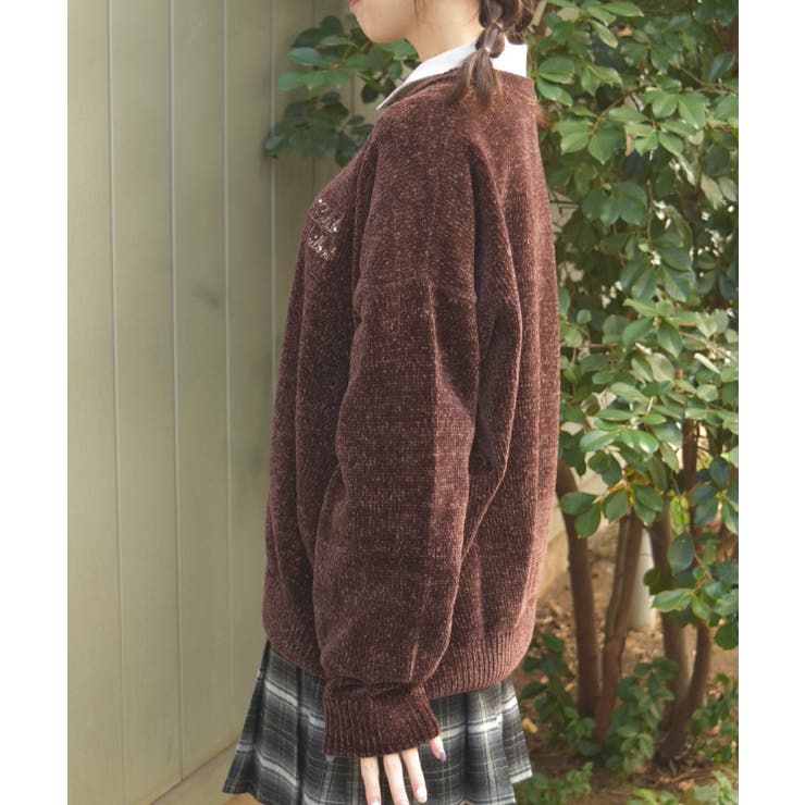 モールヤーンニットチュニック | axes femme | 詳細画像2 