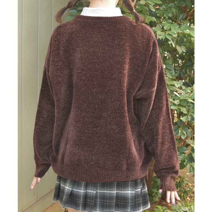 モールヤーンニットチュニック | axes femme | 詳細画像3 