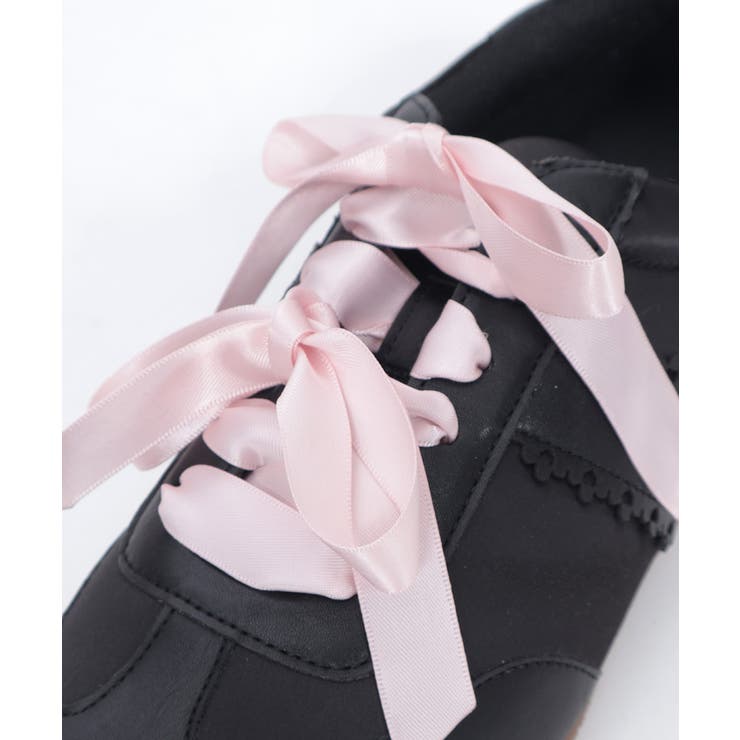 ダブルリボンサテンスニーカー | axes femme | 詳細画像6 