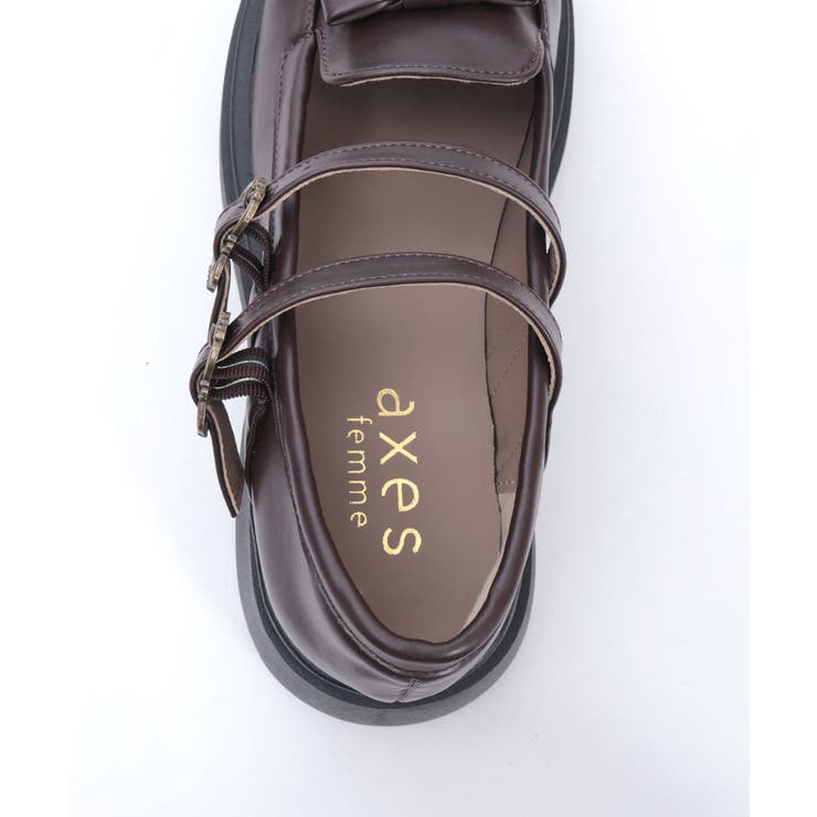 Ｗストラップリボンローファー | axes femme | 詳細画像23 