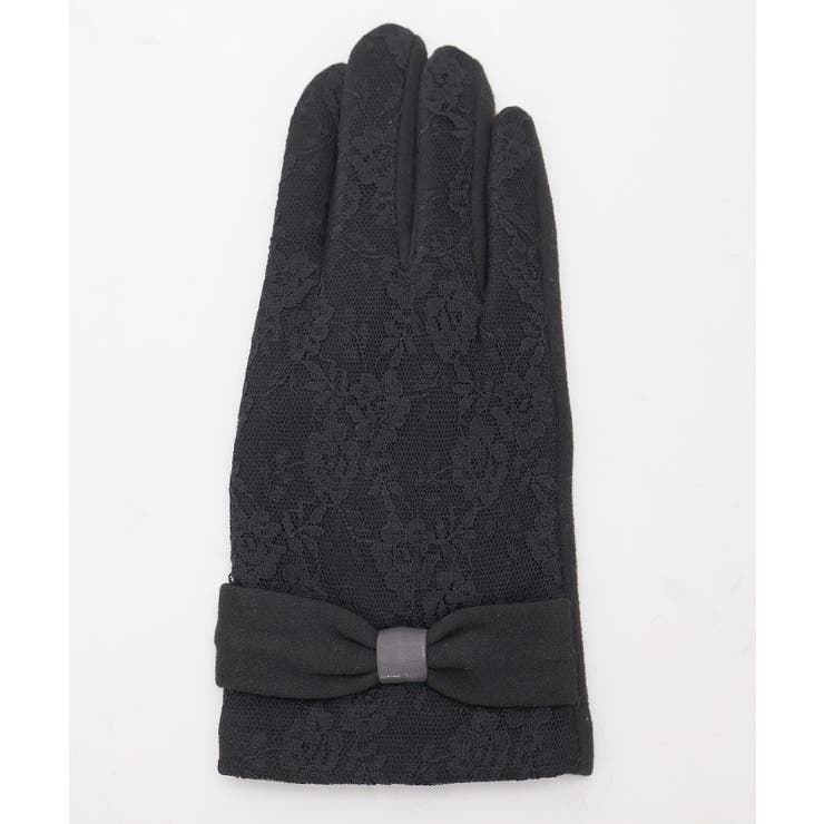 リボンデザイン総レース手袋[品番：IGAW0005613]｜axes femme
