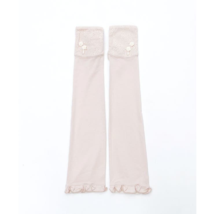 巻きバラレースロングUV手袋[品番：IGAW0006339]｜axes femme