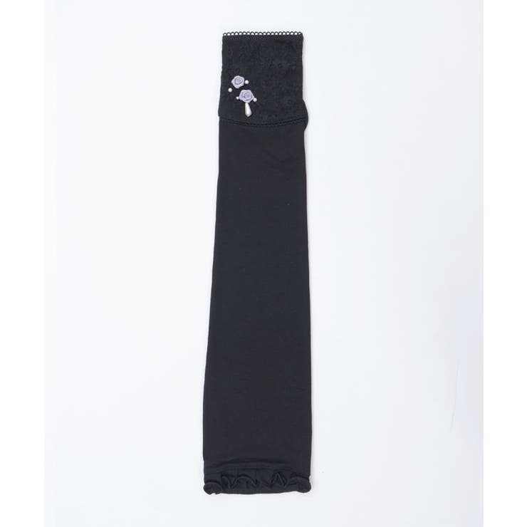 汎用エクシーズ   バラ売り可 巻きバラレースロングUV手袋[品番：IGAW0006339]｜axes femme