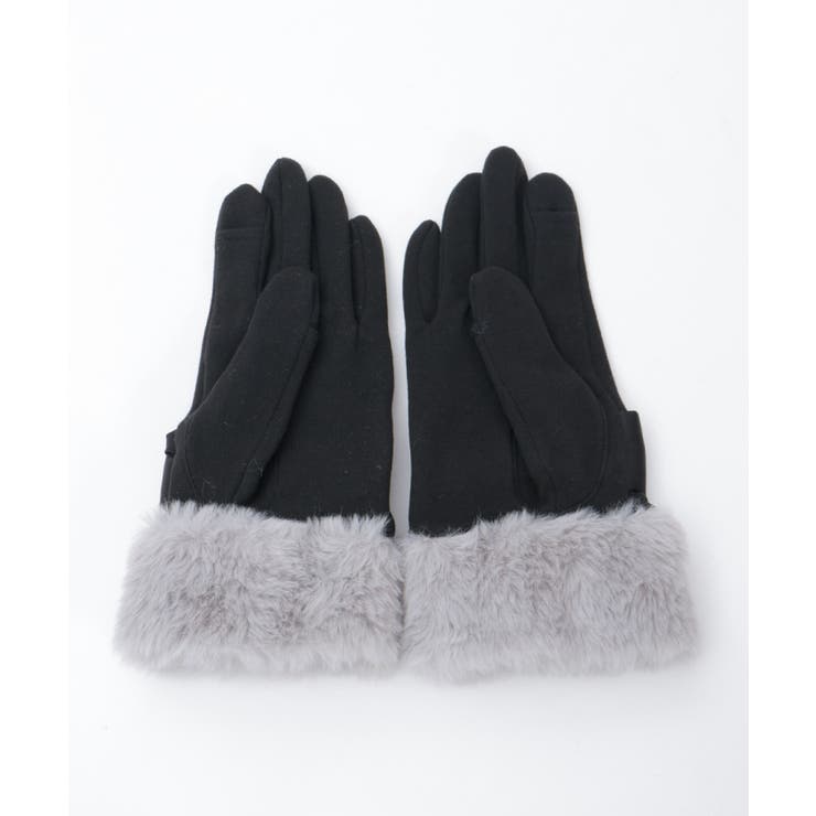 配色サテンリボンファー手袋 | axes femme | 詳細画像11 