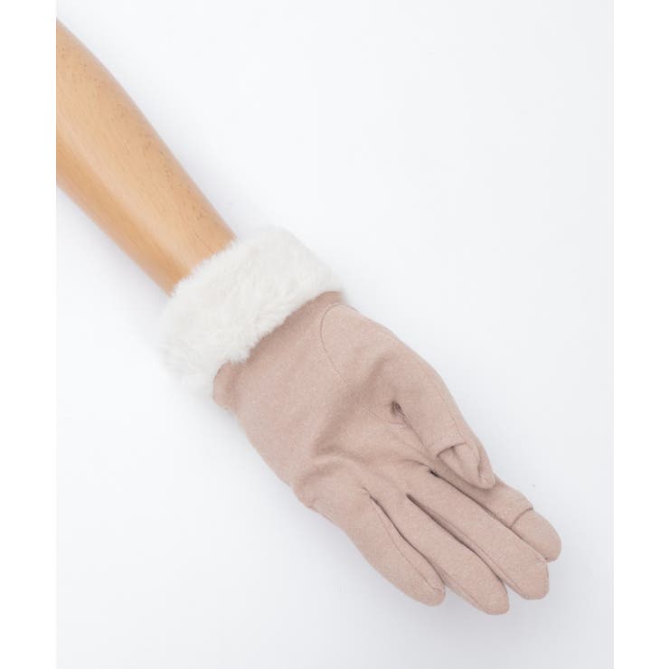 配色サテンリボンファー手袋 | axes femme | 詳細画像22 