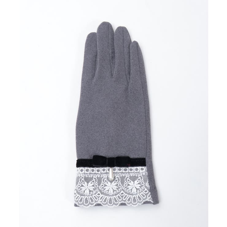 レース使いベロアリボン手袋 | axes femme | 詳細画像20 