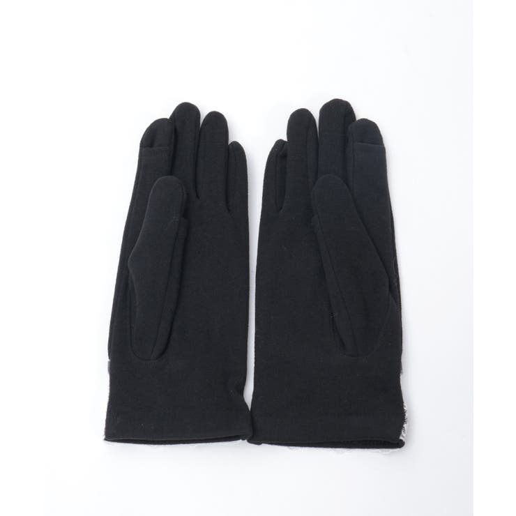 レース使いベロアリボン手袋 | axes femme | 詳細画像8 