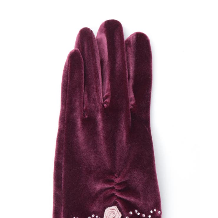 巻きバラ×レースベロア手袋 | axes femme | 詳細画像12 