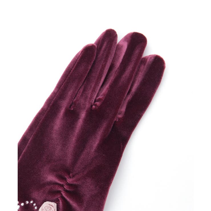 巻きバラ×レースベロア手袋 | axes femme | 詳細画像13 