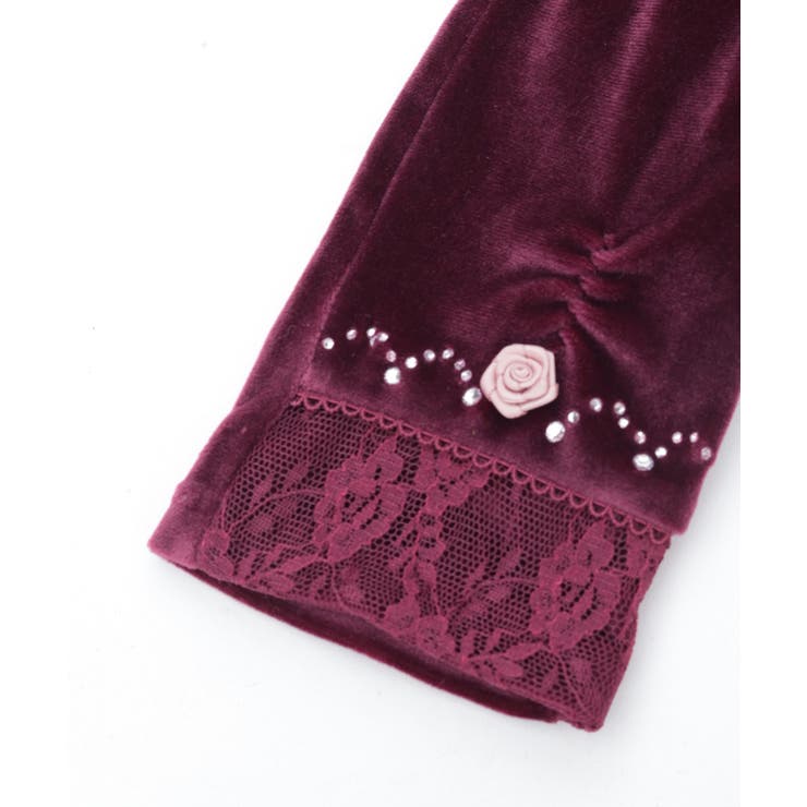 巻きバラ×レースベロア手袋 | axes femme | 詳細画像14 