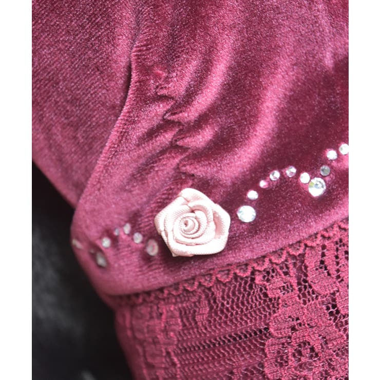 巻きバラ×レースベロア手袋 | axes femme | 詳細画像2 